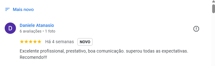 Avaliação Cliente