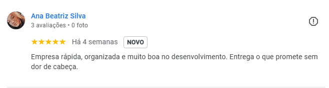Avaliação Cliente