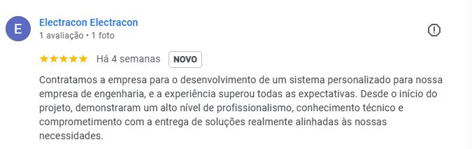 Avaliação Cliente